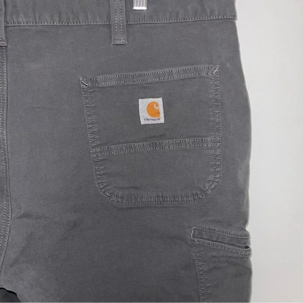 Carhartt Shorts Men's Size 42‎ Grey Gravel Relaxed Fit Canvas Rugged Flex Work